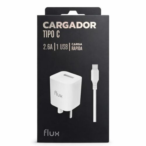 CARGADOR FLUX 2.6A CON CABLE