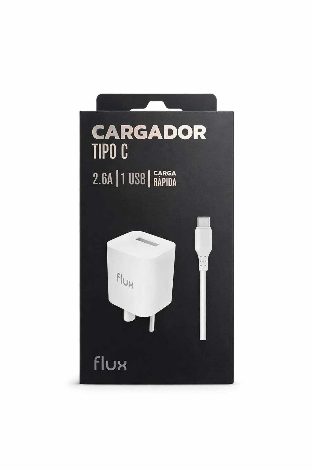 CARGADOR FLUX 2.6A CON CABLE