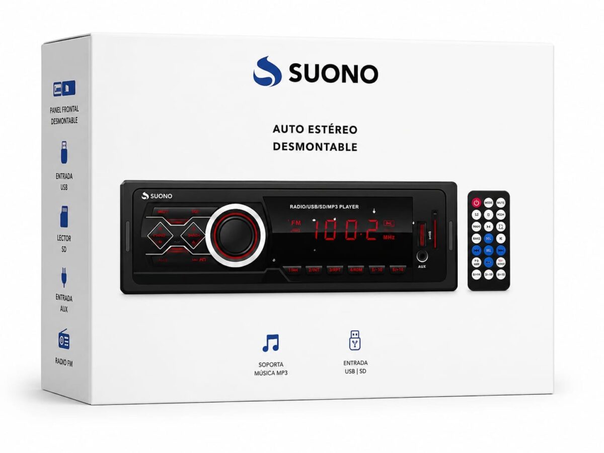 ESTEREO SUONO FRENTE DESMONTABLE