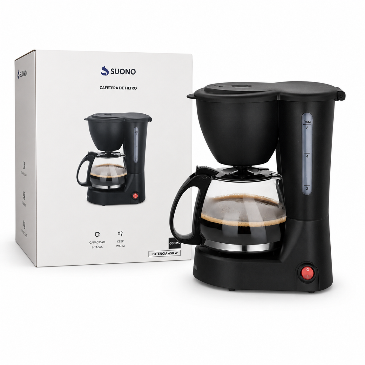 CAFETERA 0.6LT 650W