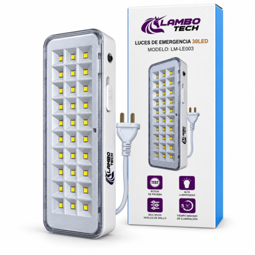 LUZ EMERGENCIA 30LEDS