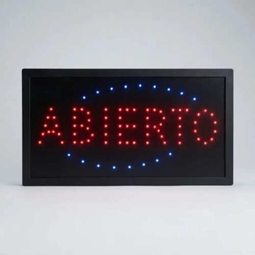 CARTEL LED ABIERTO