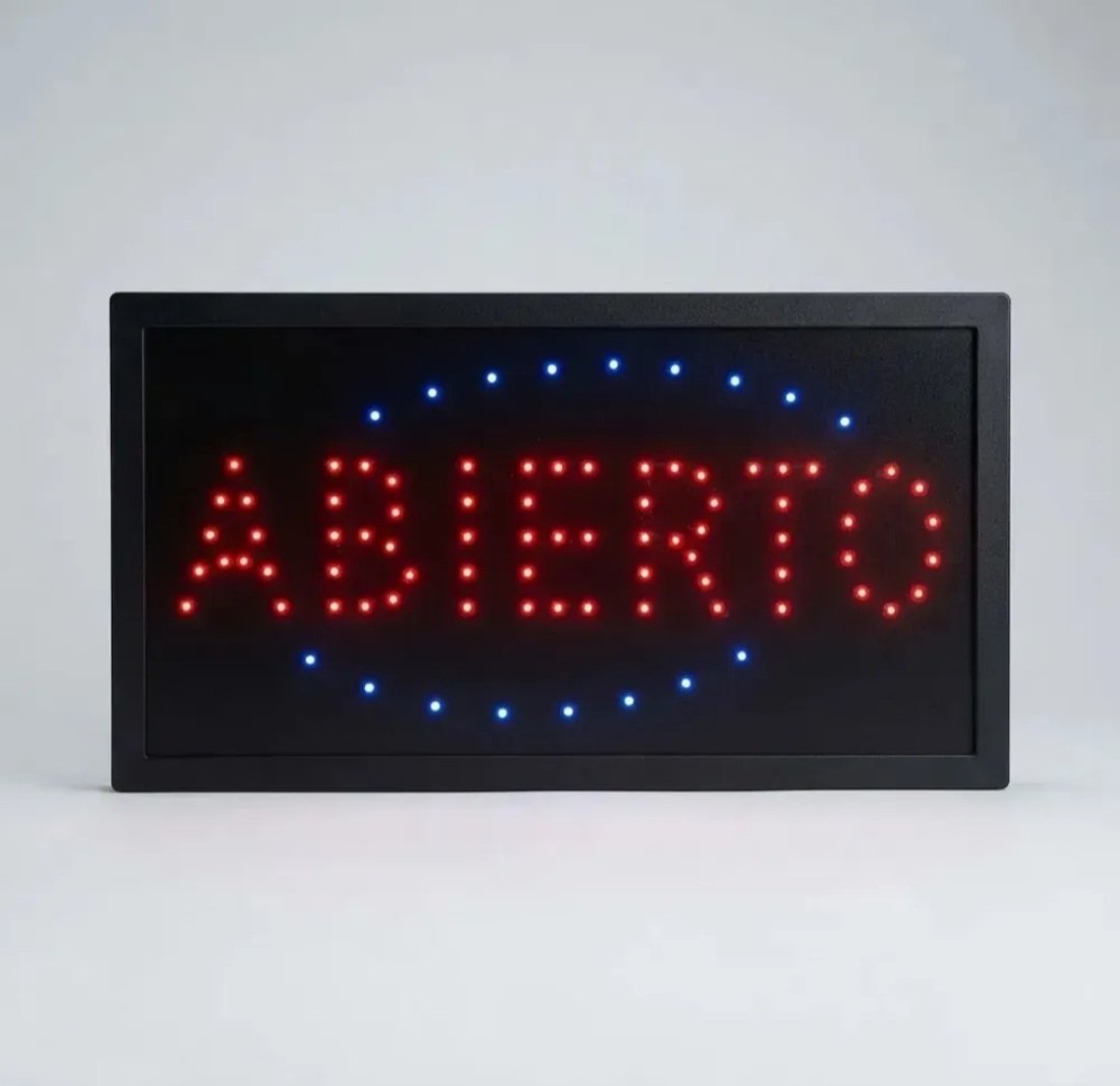 CARTEL LED ABIERTO